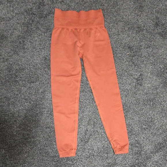NWOT Gymshark High-Waist Leggings in Rust Orange - Picture 2 of 4